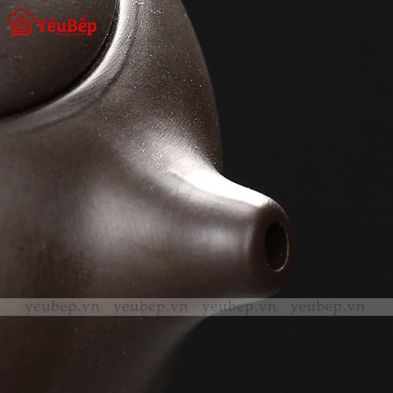 Bộ Ấm Trà Bằng Đất Sét Có Cặp Chống Sốc Cao Cấp