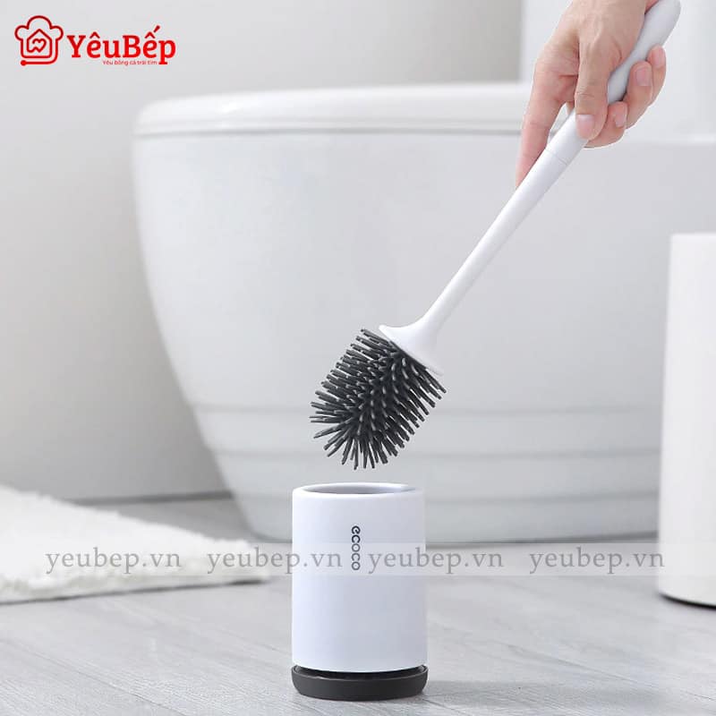 Bộ Bàn Chải Chà Bồn Cầu Và Ống Đựng Tiện Lợi