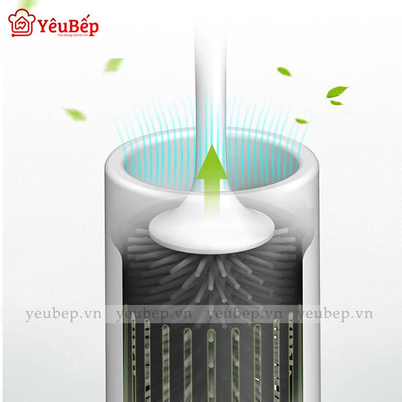 Bộ Bàn Chải Chà Bồn Cầu Và Ống Đựng Tiện Lợi