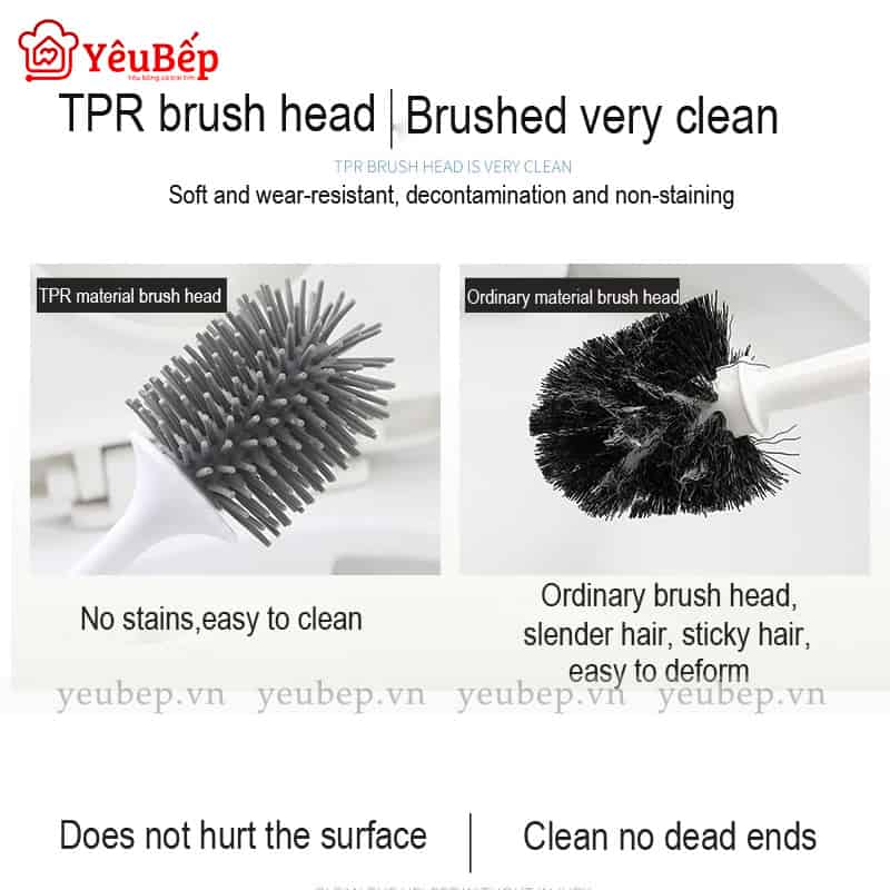 Bộ Bàn Chải Chà Bồn Cầu Và Ống Đựng Tiện Lợi