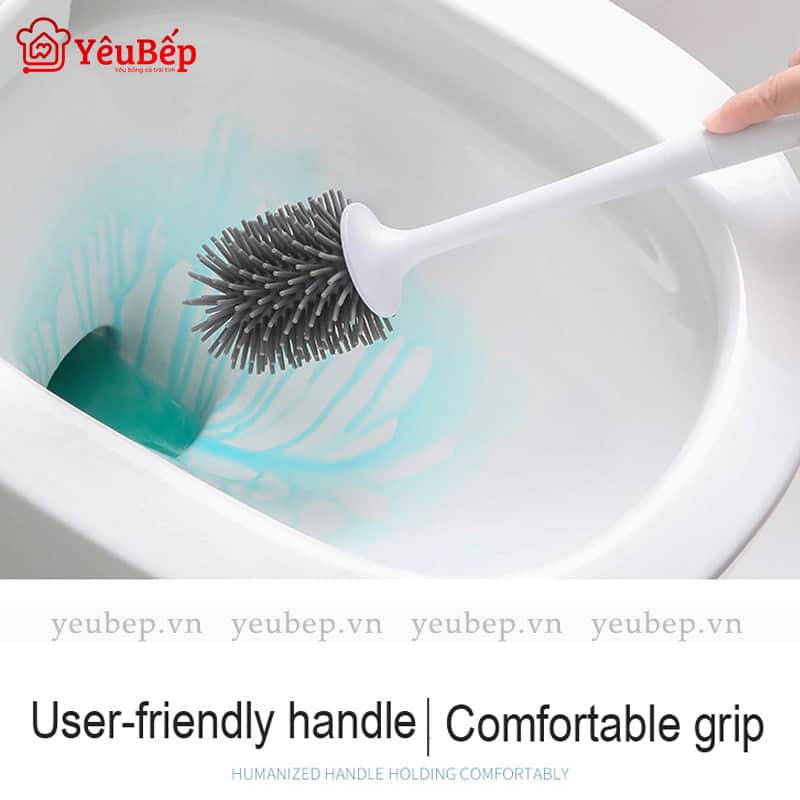 Bộ Bàn Chải Chà Bồn Cầu Và Ống Đựng Tiện Lợi