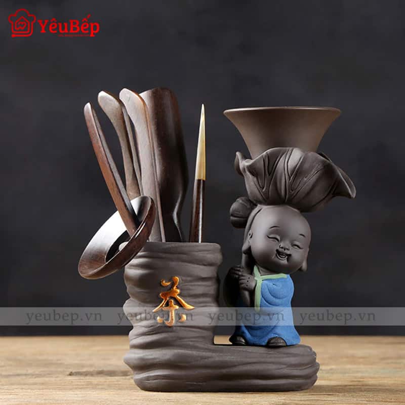 Bộ Pha Trà Tiểu Hòa Thượng Kèm Phụ Kiện Dễ Thương