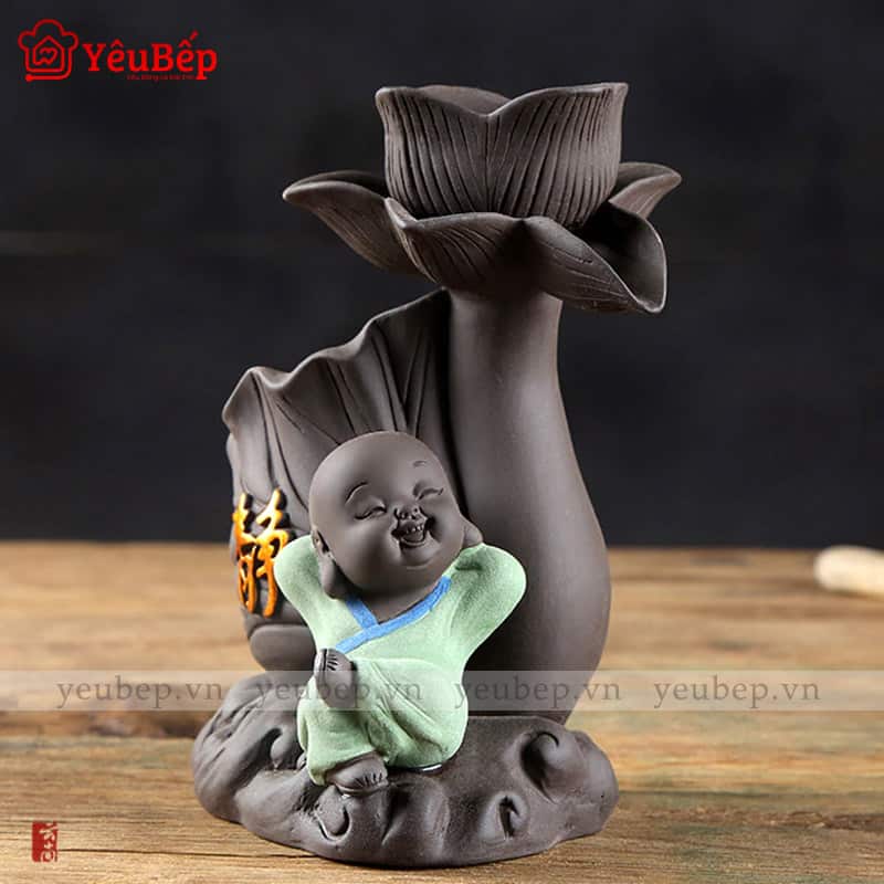 Bộ Pha Trà Tiểu Hòa Thượng Kèm Phụ Kiện Dễ Thương