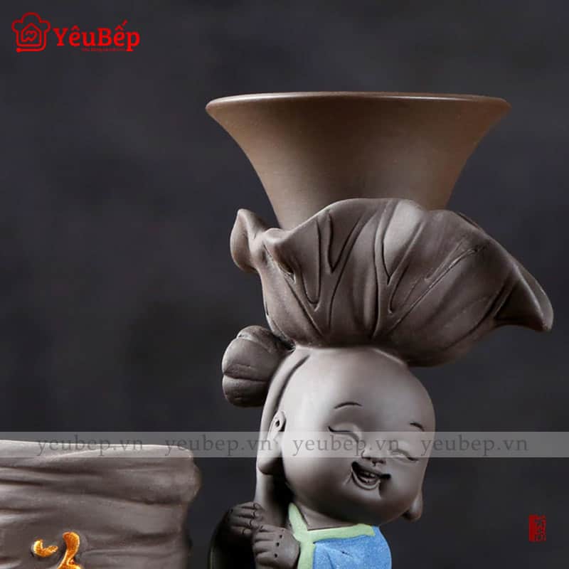 Bộ Pha Trà Tiểu Hòa Thượng Kèm Phụ Kiện Dễ Thương