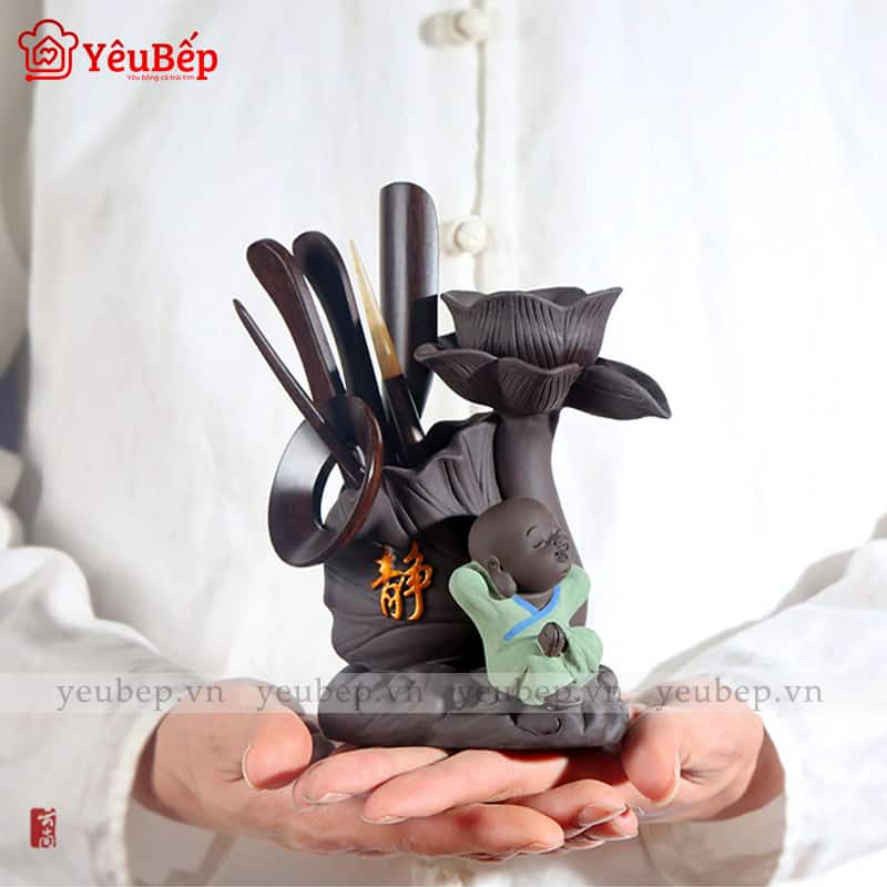 Bộ Pha Trà Tiểu Hòa Thượng Kèm Phụ Kiện Dễ Thương