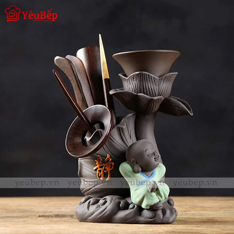 Bộ Pha Trà Tiểu Hòa Thượng Kèm Phụ Kiện Dễ Thương