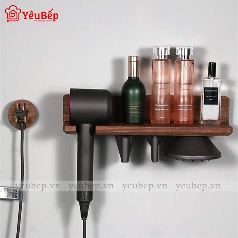 Giá Đỡ Máy Sấy Tóc Bằng Gỗ Sang Trọng