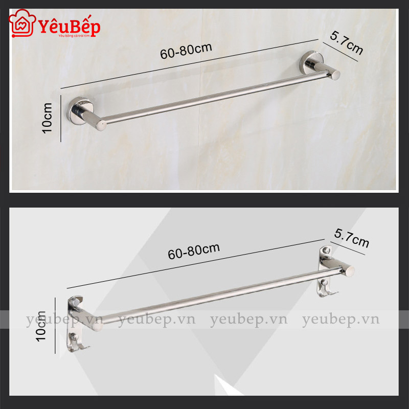 Giá Treo Khăn Nhà Tắm Bằng Inox 304 Cao Cấp