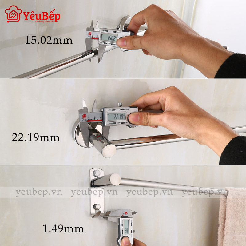 Giá Treo Khăn Nhà Tắm Bằng Inox 304 Cao Cấp