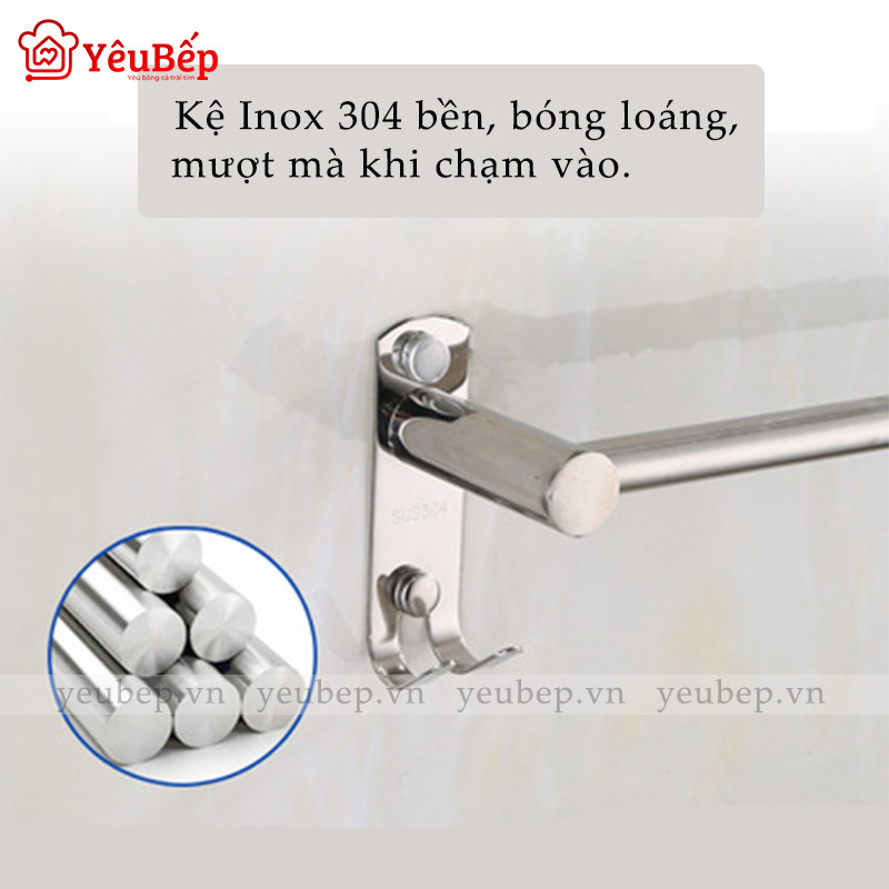 Giá Treo Khăn Nhà Tắm Bằng Inox 304 Cao Cấp