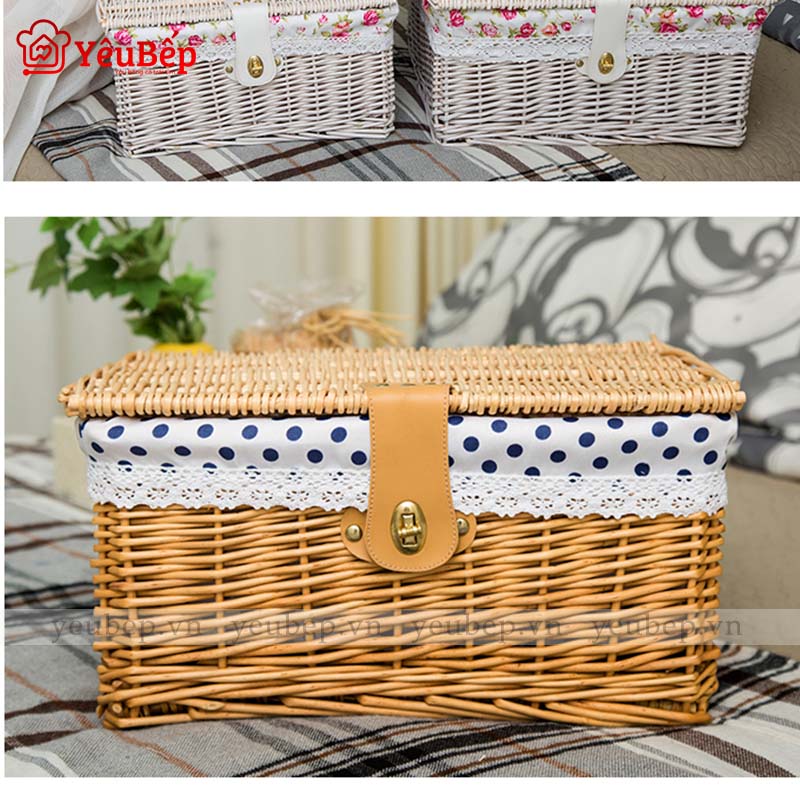 Giỏ Mây Tre Đan Đựng Đồ, Quần Áo | Yêu Bếp Giỏ Mây Tre Đan Đựng Đồ, Quần Áo | Yêu Bếp
