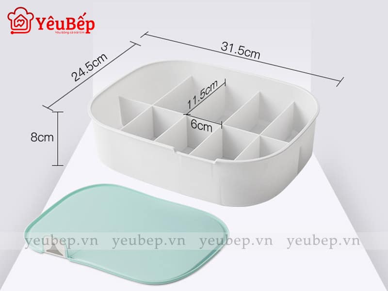 Hộp Bảo Quản Đồ Lót, Tất Bằng Nhựa Gọn Gàng Tủ Quần Áo