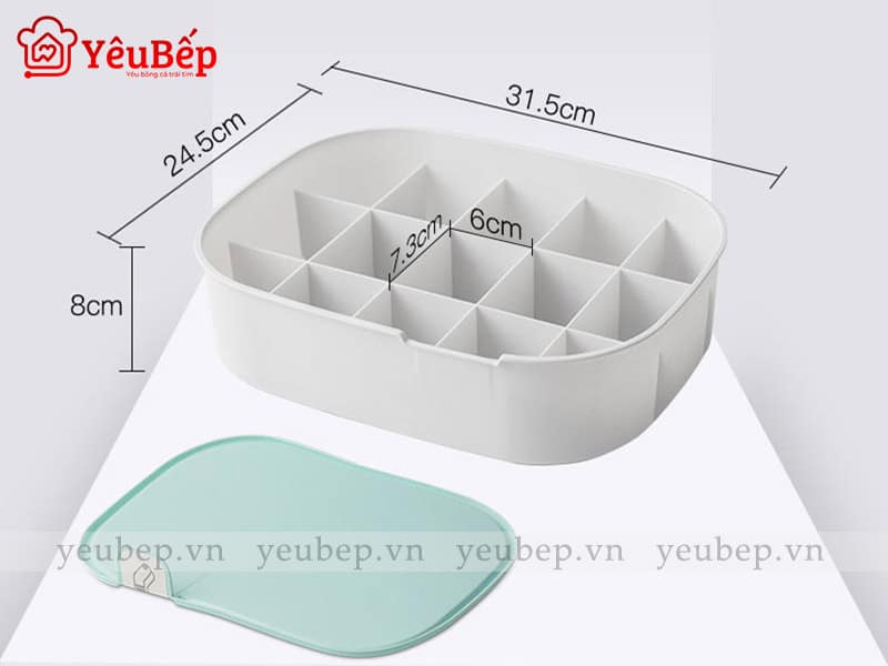Hộp Bảo Quản Đồ Lót, Tất Bằng Nhựa Gọn Gàng Tủ Quần Áo