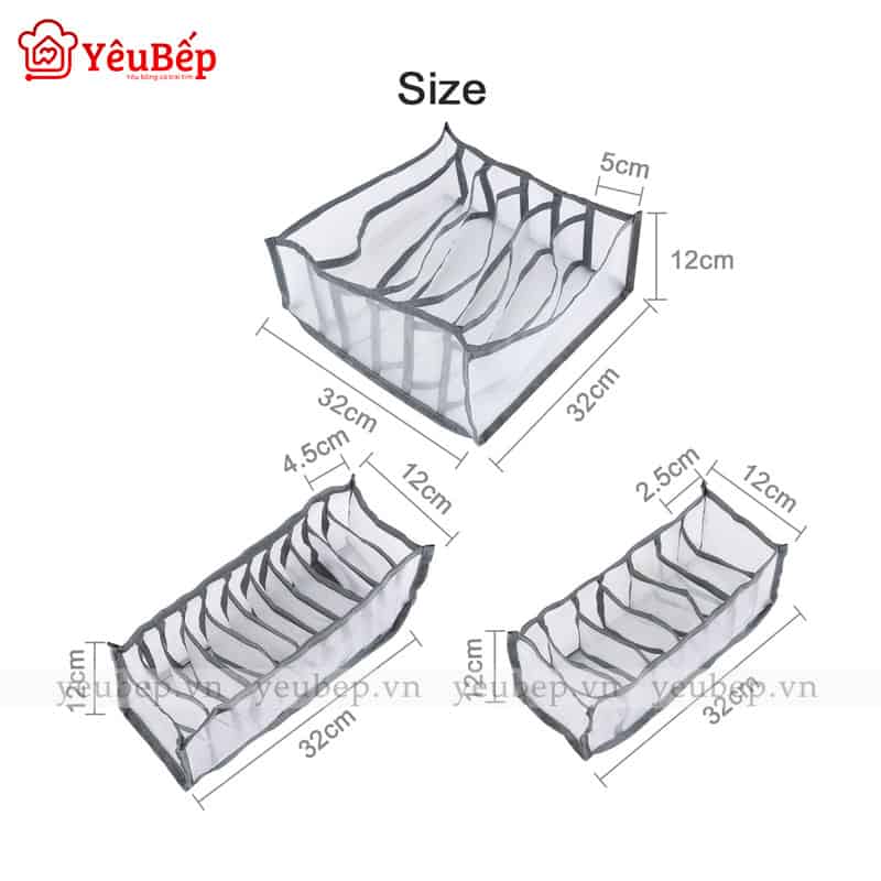 Hộp Đựng Đồ Lót, Tất Cất Gọn Thông Minh, Tiện Lợi
