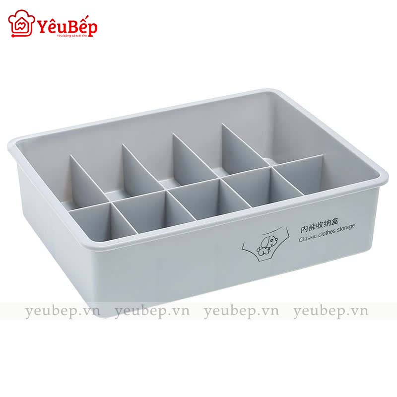 Hộp Đựng Đồ Lót, Nội Y, Tất Vớ, Chia Ngăn, Có Nắp