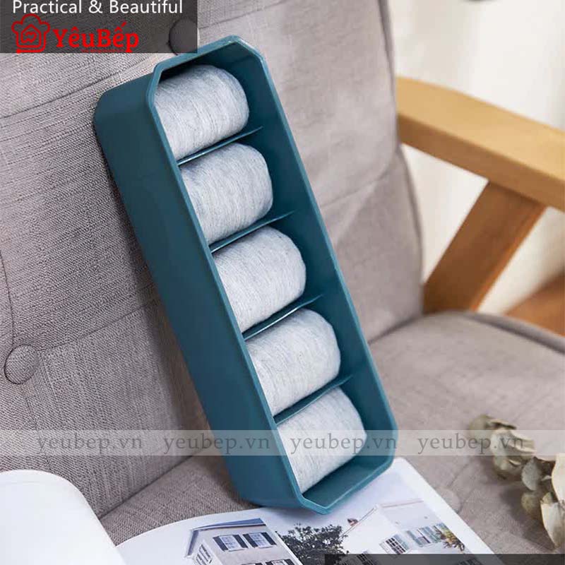 Hộp Đựng Đồ Lót, Bra, Phụ Kiện 5 Ngăn