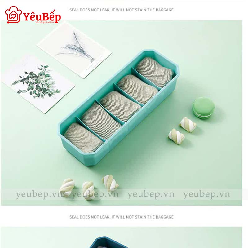 Hộp Đựng Đồ Lót, Bra, Phụ Kiện 5 Ngăn