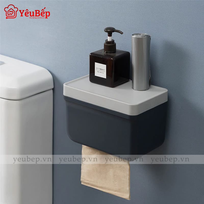 Hộp Nhựa Dán Tường Đựng Giấy Vệ Sinh, Nước Rửa Tay, Tinh Dầu Thơm