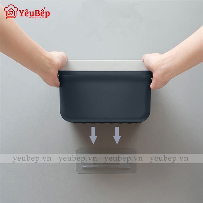 Hộp Nhựa Dán Tường Đựng Giấy Vệ Sinh, Nước Rửa Tay, Tinh Dầu Thơm