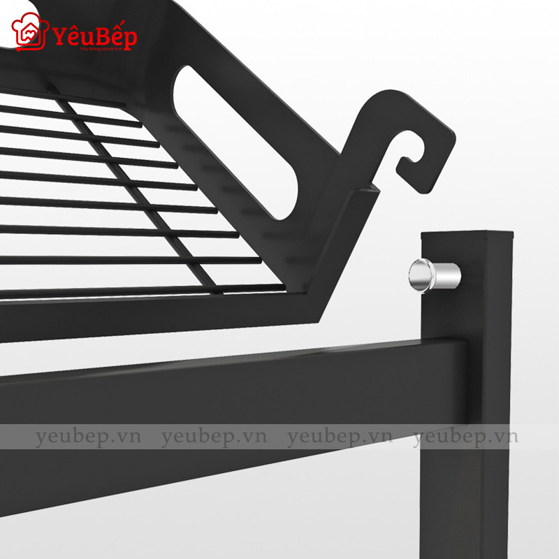 Kệ Đựng Gia Vị 2 Tầng Thông Minh Bằng Inox 201  - Kệ Gia Vị Chữ L