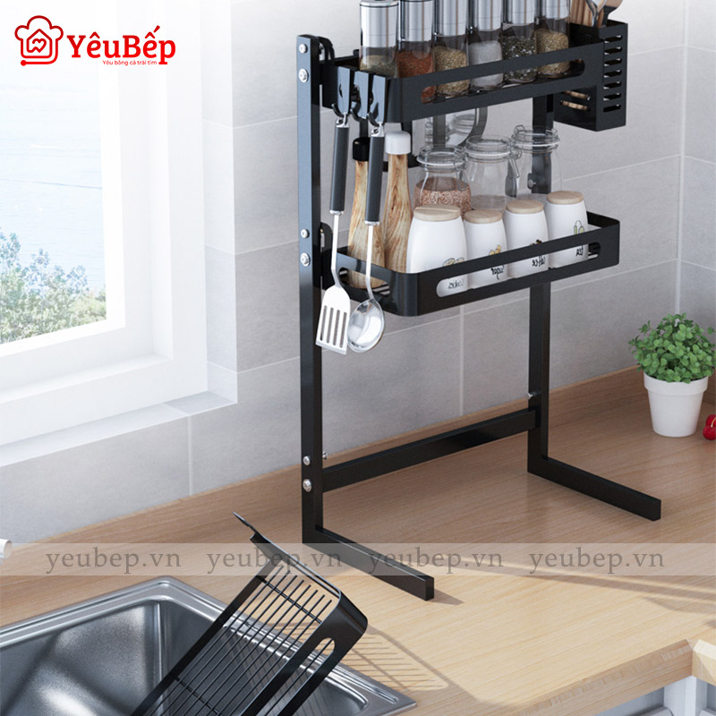 Kệ Đựng Gia Vị 3 Tầng Đa Năng Bằng Inox 304 - Kệ Hình Chữ L