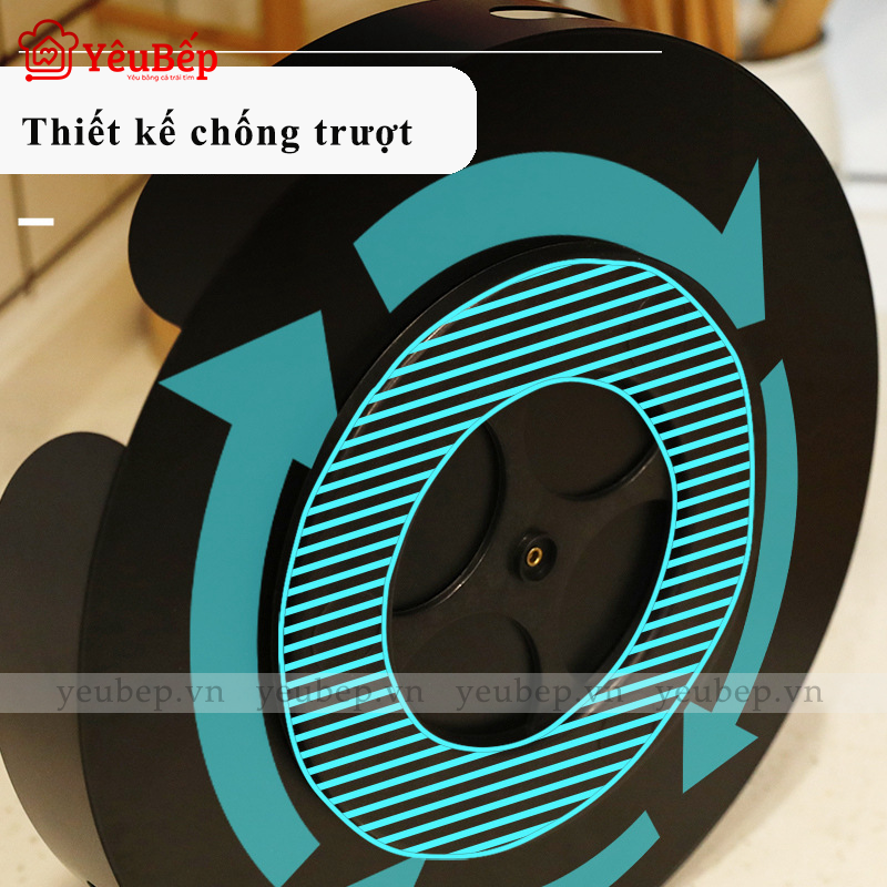 Kệ đựng gia vị xoay 360 độ 2 tầng thông minh