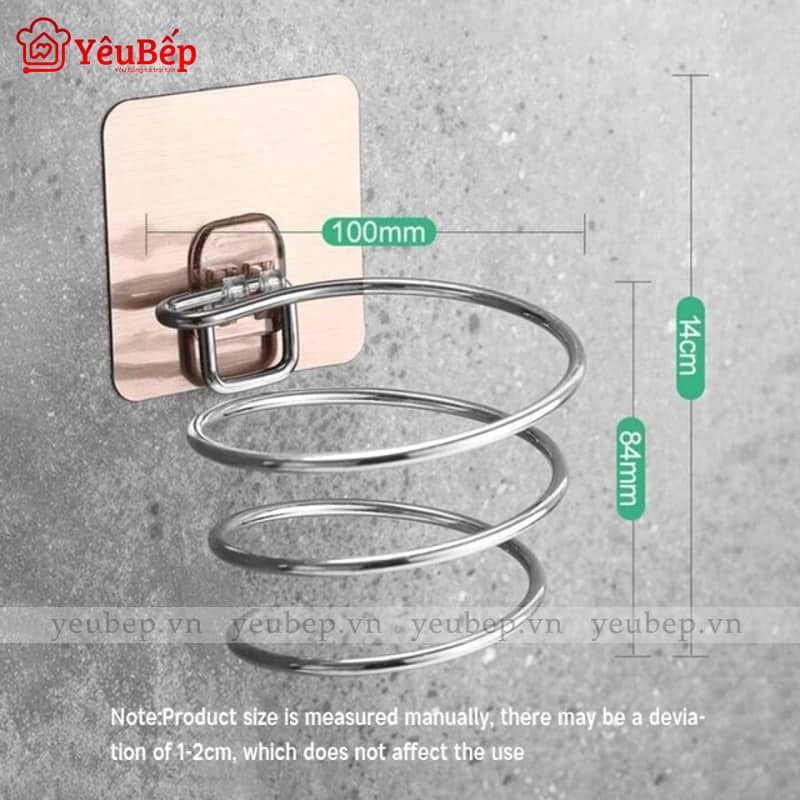 Giá Đỡ Máy Sấy Tóc Bằng Nhôm Nhỏ Gọn, Tiện Lợi