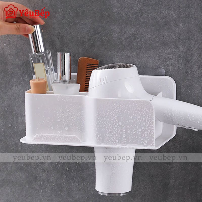 Kệ Đựng Máy Sấy Tóc Đa Năng Thiết Kế Nhỏ Gọn, Đẹp