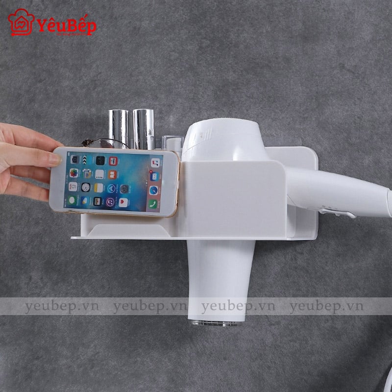 Kệ Đựng Máy Sấy Tóc Đa Năng Thiết Kế Nhỏ Gọn, Đẹp