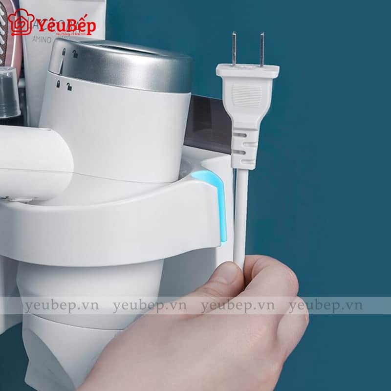 Kệ Đựng Thiết Bị Làm Tóc Dán Tường Đa Năng