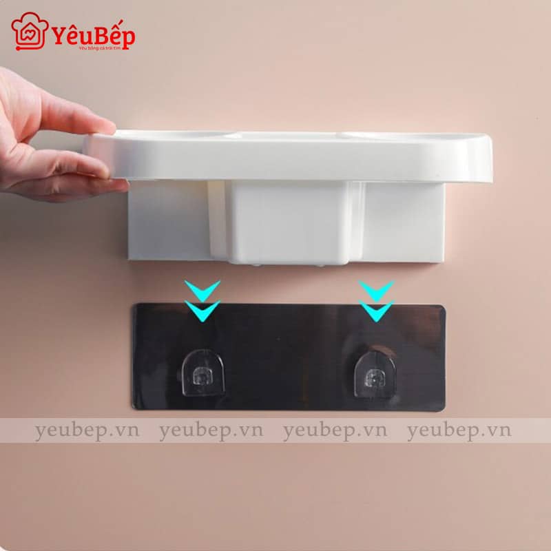 Kệ Đựng Thiết Bị Làm Tóc Dán Tường Đa Năng