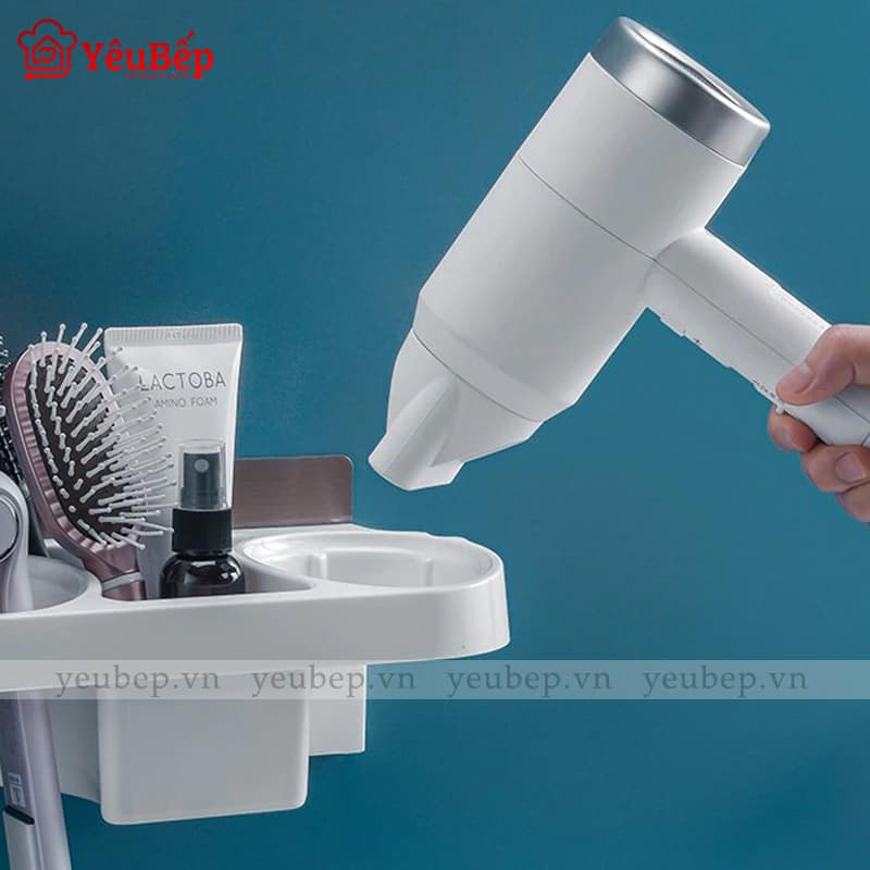 Kệ Đựng Thiết Bị Làm Tóc Dán Tường Đa Năng