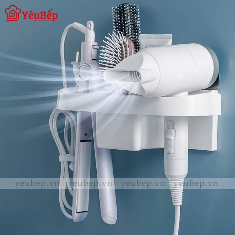 Kệ Đựng Thiết Bị Làm Tóc Dán Tường Đa Năng