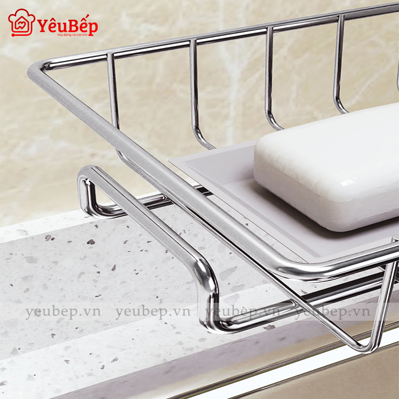 Kệ Inox gắn vào vòi nước, vòi phòng tắm thông minh, không gỉ sét