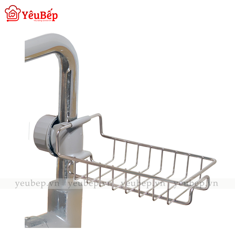 Kệ Inox gắn vào vòi nước, vòi phòng tắm thông minh, không gỉ sét
