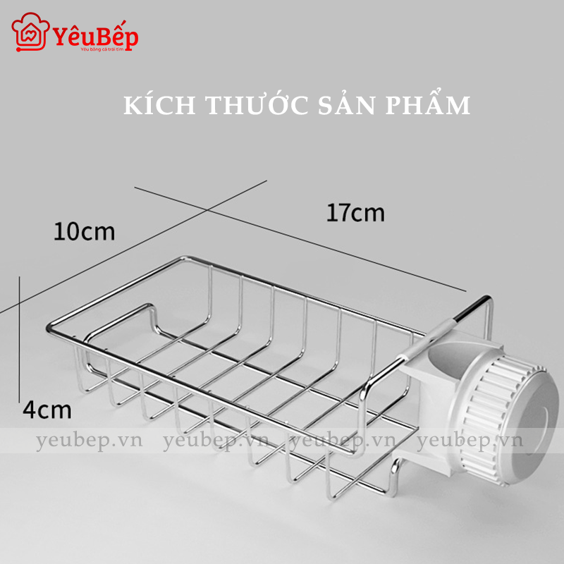 Kệ Inox gắn vào vòi nước, vòi phòng tắm thông minh, không gỉ sét