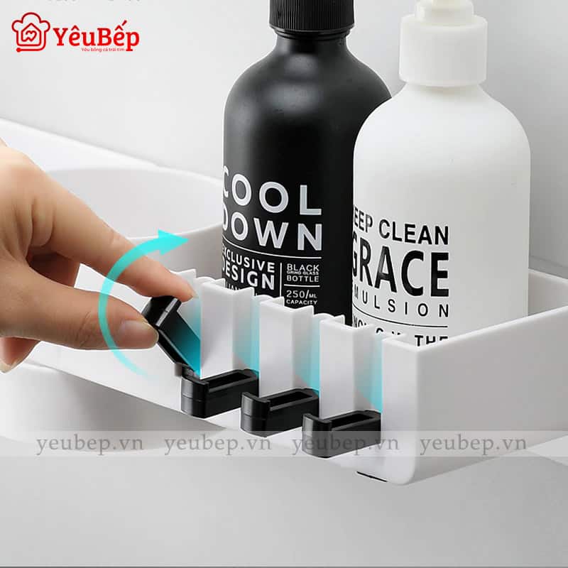 Kệ Góc Dán Tường Để Nhà Vệ Sinh Đa Năng