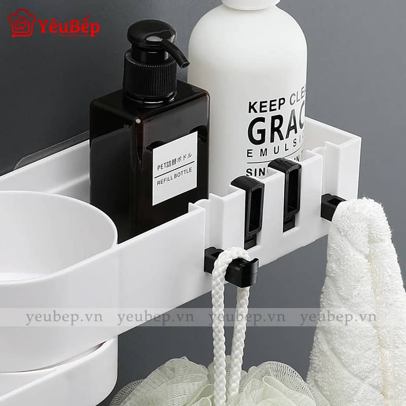 Kệ Góc Dán Tường Để Nhà Vệ Sinh Đa Năng