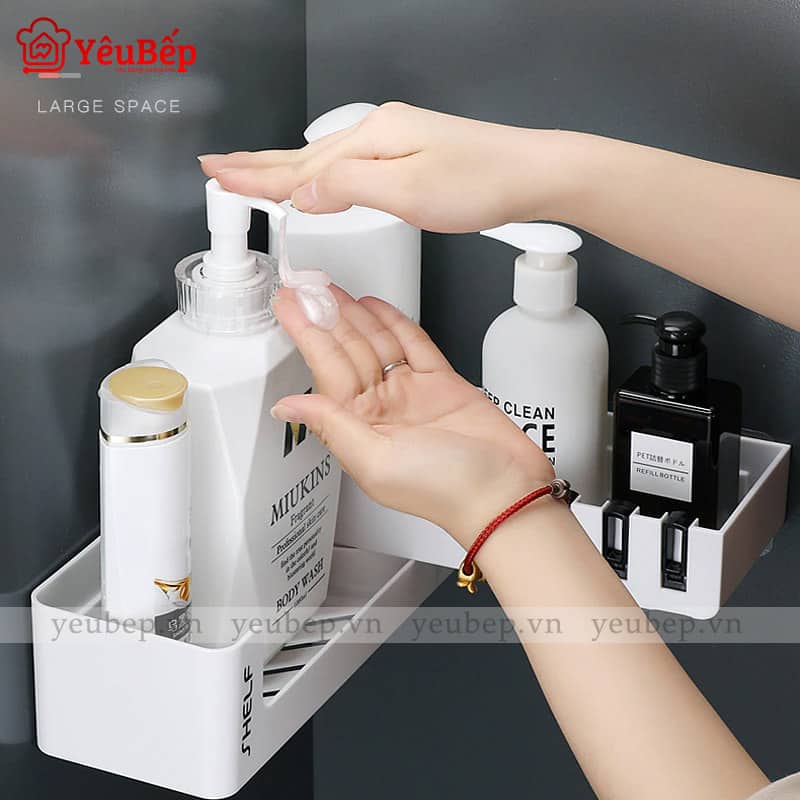 Kệ Góc Dán Tường Để Nhà Vệ Sinh Đa Năng