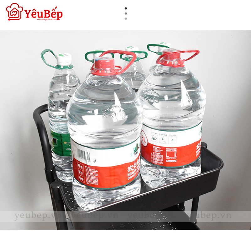 Kệ Gia Vị 3 Tầng Có Bánh Xe Tiện Dụng