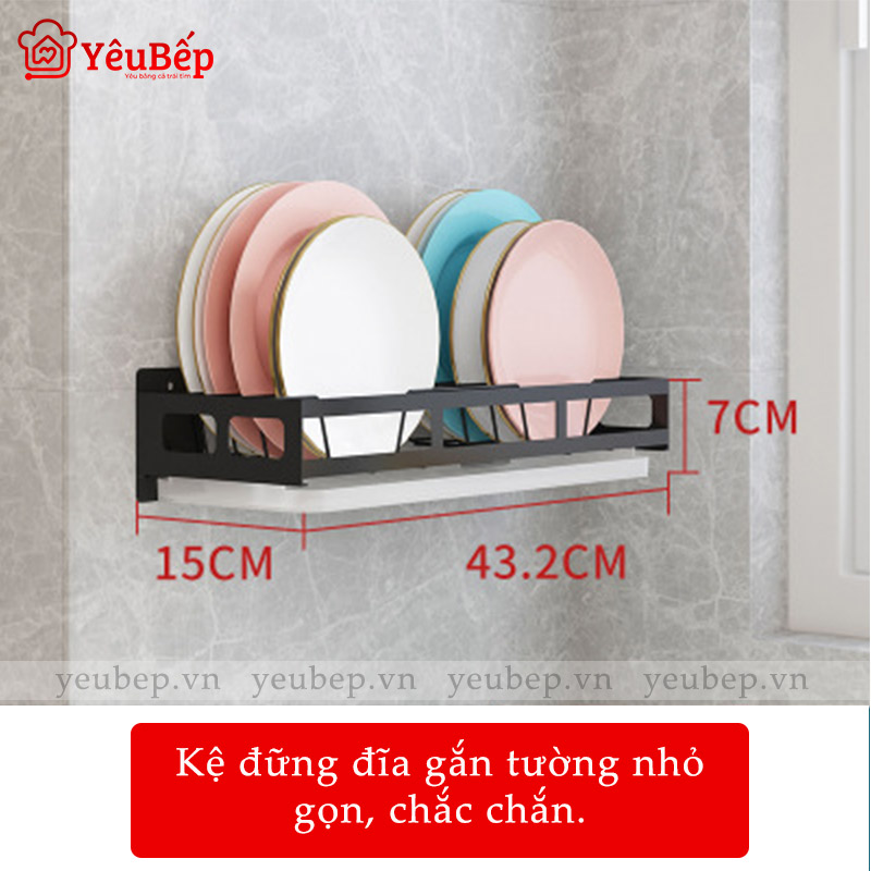 Kệ Gia Vị, Dao, Thớt, Chén, Đĩa Treo Tường Bằng Inox