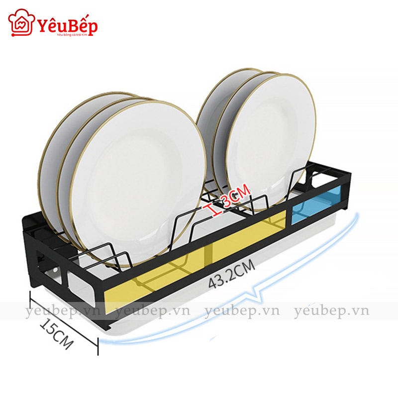 Kệ Gia Vị, Dao, Thớt, Chén, Đĩa Treo Tường Bằng Inox