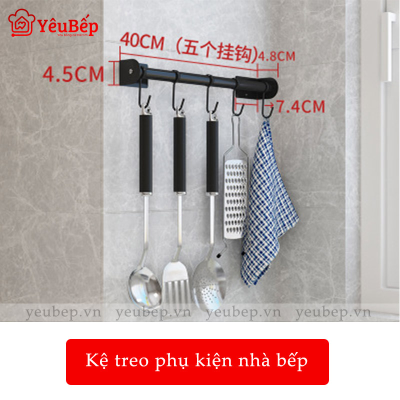 Kệ Gia Vị, Dao, Thớt, Chén, Đĩa Treo Tường Bằng Inox