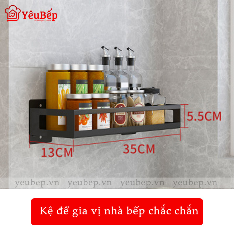 Kệ Gia Vị, Dao, Thớt, Chén, Đĩa Treo Tường Bằng Inox