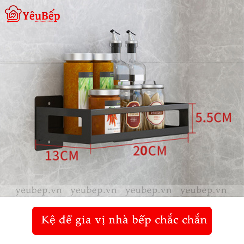 Kệ Gia Vị, Dao, Thớt, Chén, Đĩa Treo Tường Bằng Inox