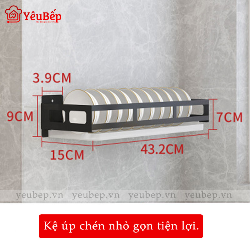 Kệ Gia Vị, Dao, Thớt, Chén, Đĩa Treo Tường Bằng Inox