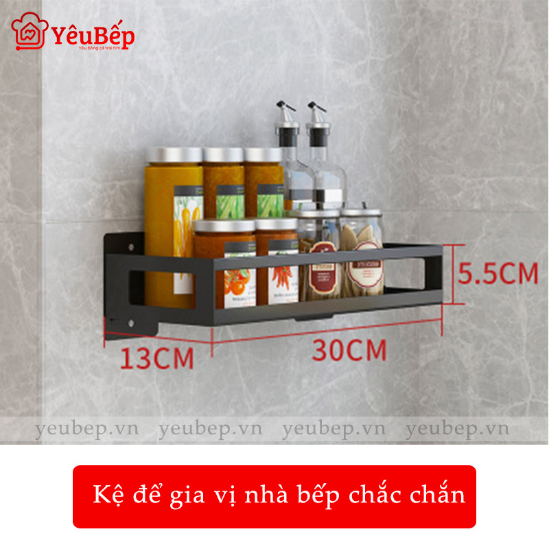 Kệ Gia Vị, Dao, Thớt, Chén, Đĩa Treo Tường Bằng Inox