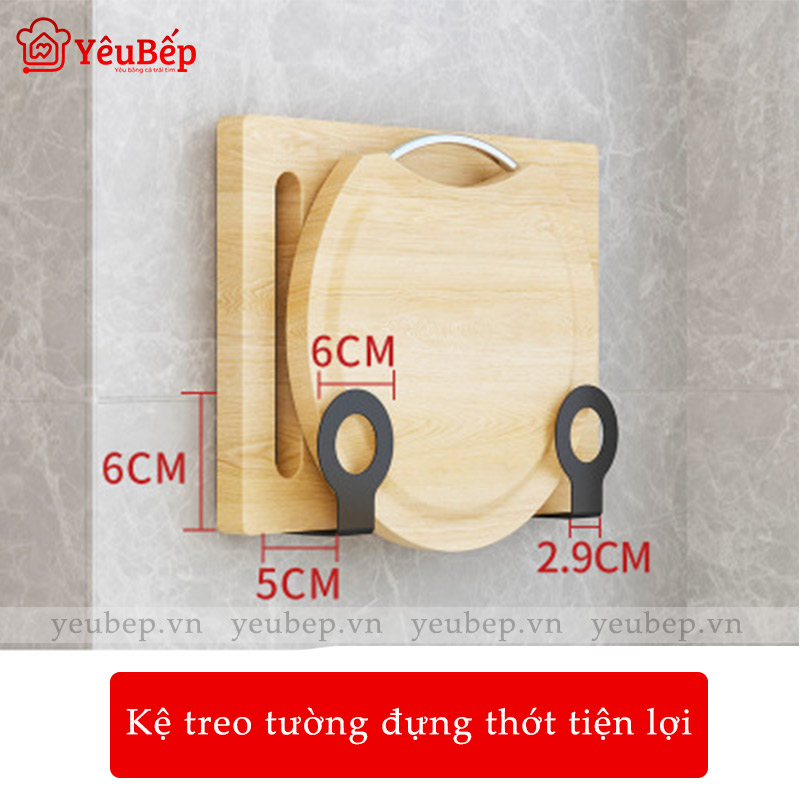 Kệ Gia Vị, Dao, Thớt, Chén, Đĩa Treo Tường Bằng Inox