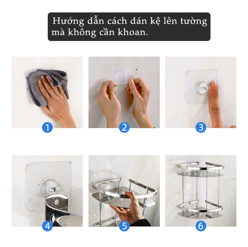 Kệ Góc Nhà Tắm Bằng Inox 304 Siêu Bền, Đẹp