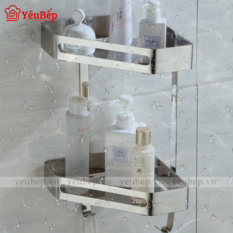 Kệ Góc Nhà Tắm Bằng Inox 304 Siêu Bền, Đẹp